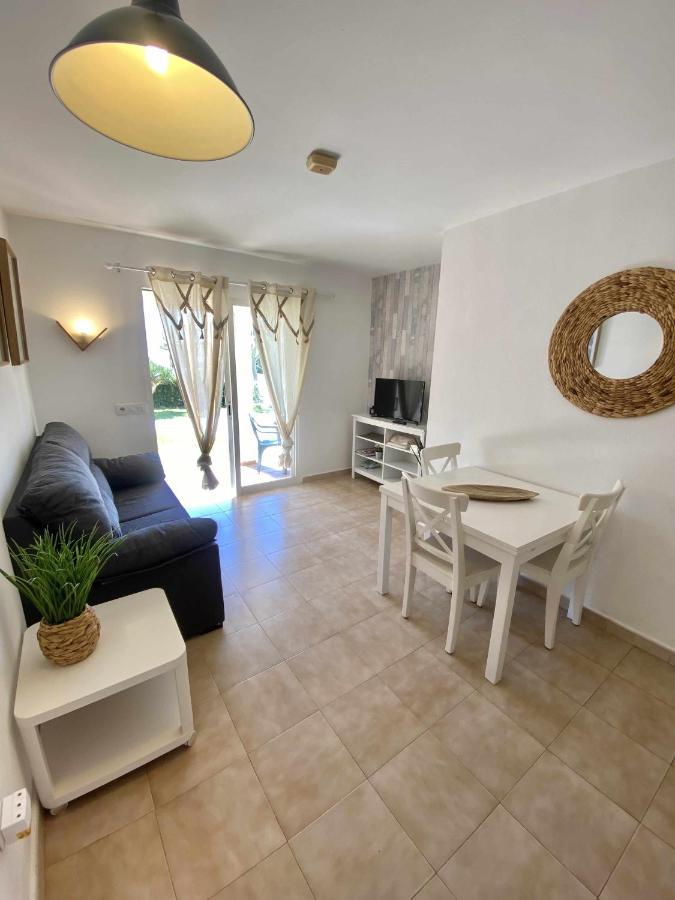 Apartamento Bajo Con Piscina Macarella Cala'N Blanes  ภายนอก รูปภาพ