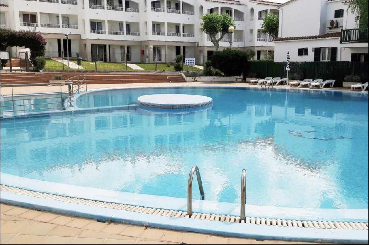 Apartamento Bajo Con Piscina Macarella Cala'N Blanes  ภายนอก รูปภาพ